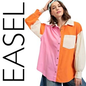 890:  EASEL NWT TOP PINK FANTA (R2F)